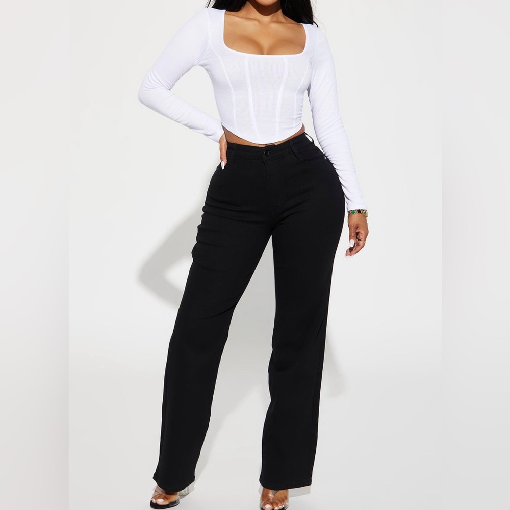 New Fashion Nova Black Women's waisted Jeans